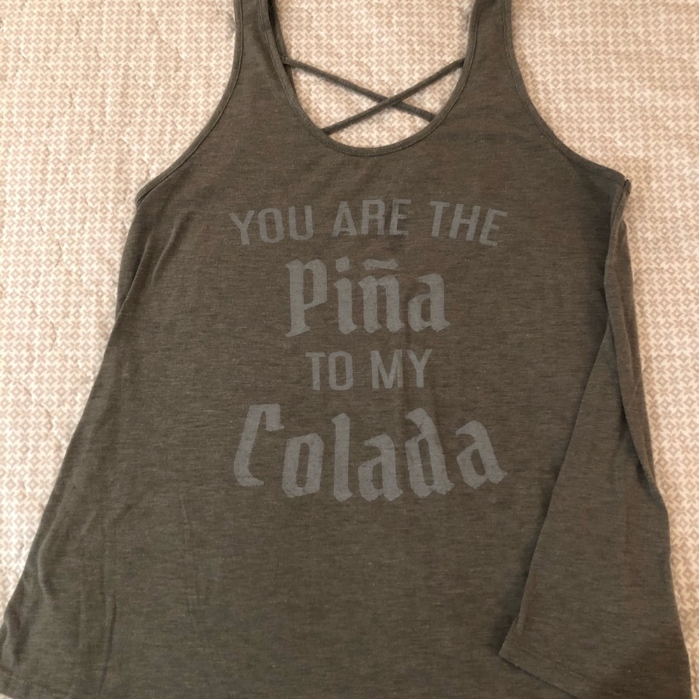 Green Pina Colada Tank Top